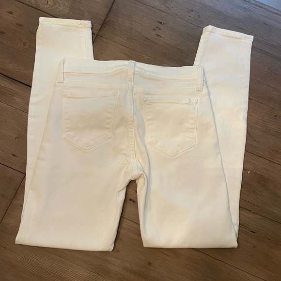 𝅺j Crew 8” Toothpick Skinny Jeans white - Picture 9 of 9
